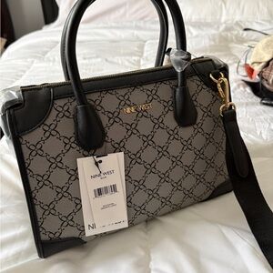 Nine West Black and Cream Satchel
